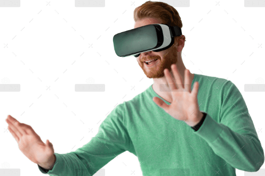 demo attachment 1197 man wearing virtual reality headset at home d7ayctv 2